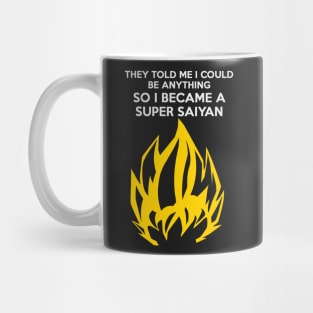 I Became a Super Saiyan (white version) Mug